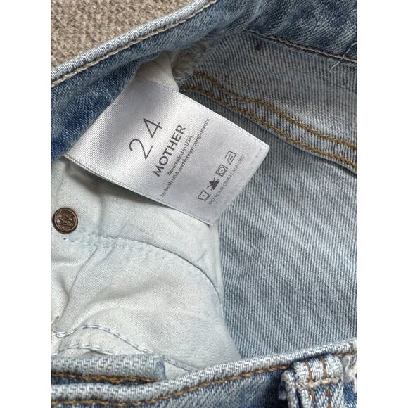 Mother Superior Jeans The Ditcher Crop Resting Beach Face Light Blue 24 - Picture 7 of 11
